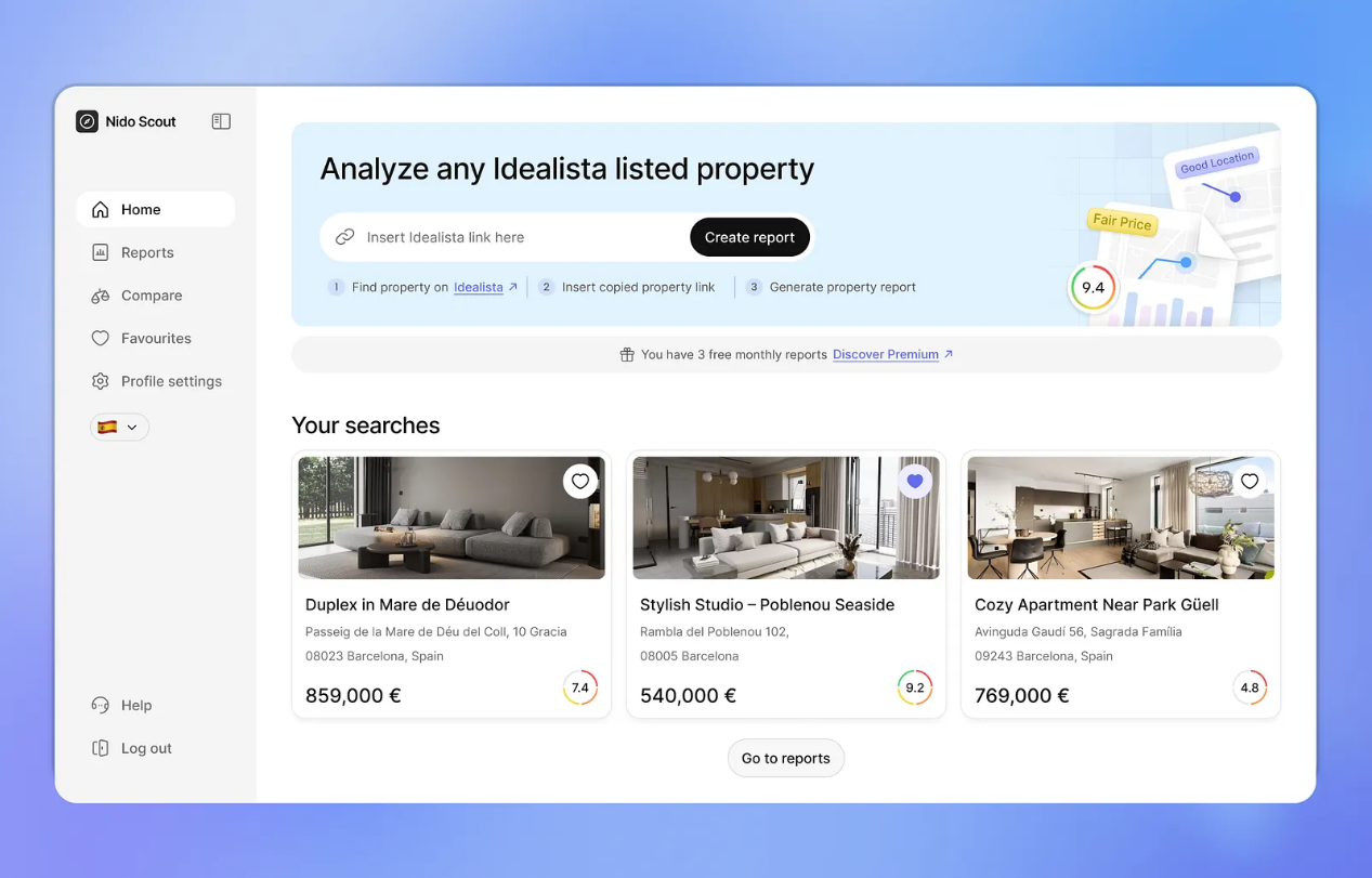 Property Listing Page